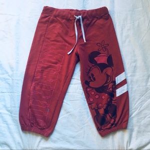 Disney World Minnie Mouse Capri Sweatpants